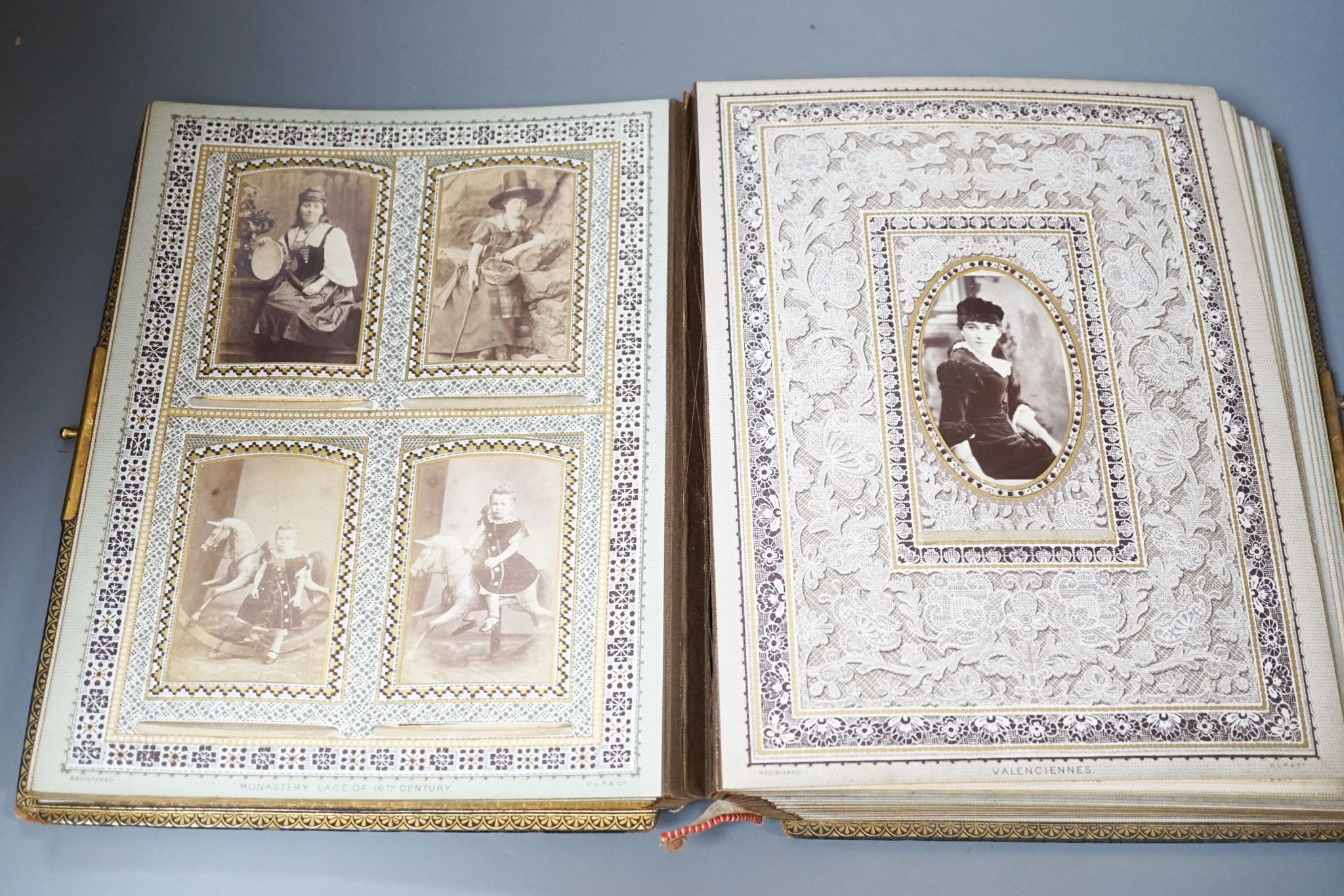 A Victorian photograph album, and various books